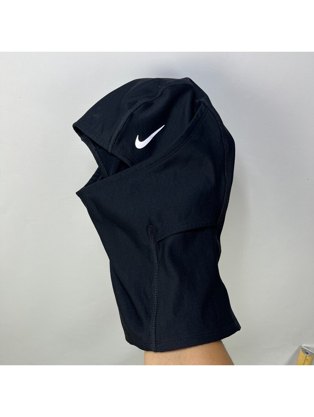 Nike Dri‑Fit Black Balaclava Ski Hood Face Mask Swoosh